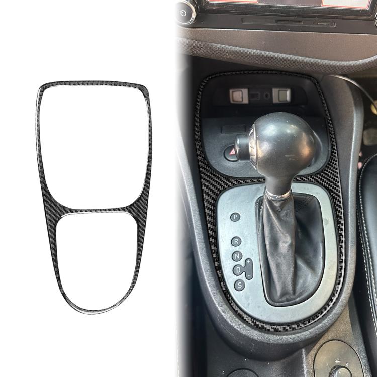 Carbon Fiber Car Gear Shift Frame Decorative Sticker for SEAT Leon 2005-2012, Left and Right Driver, Gear Shift Frame