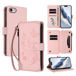 Butterfly Love Flower Multi-card Zipper Wallet Leather Phone Case, For iPhone 15, For iPhone 14 Plus, For iPhone 14 / 13, For iPhone 14 Pro, For iPhone 14 Pro Max, For iPhone 7 / 8 / SE 2022