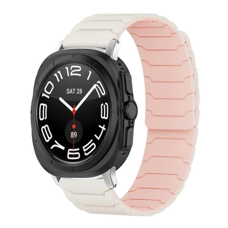 xDfind Magnetic Silicone Watch Band, For Samsung Galaxy Watch Ultra / Ultra 2025, For Samsung Galaxy Watch8 / 8 Classic, For Samsung Galaxy Watch 7 / 6 / 5 / FE