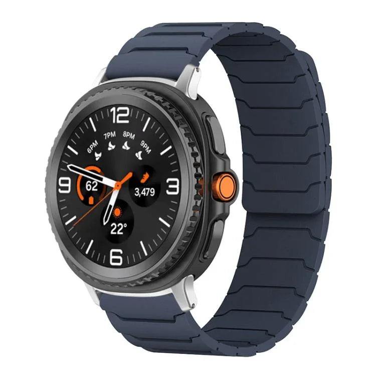 xDfind Magnetic Silicone Watch Band, For Samsung Galaxy Watch Ultra / Ultra 2025, For Samsung Galaxy Watch8 / 8 Classic, For Samsung Galaxy Watch 7 / 6 / 5 / FE