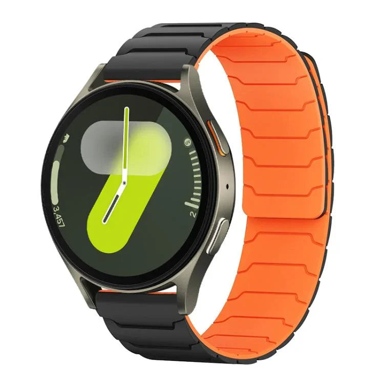 xDfind Magnetic Silicone Watch Band, For Samsung Galaxy Watch Ultra / Ultra 2025, For Samsung Galaxy Watch8 / 8 Classic, For Samsung Galaxy Watch 7 / 6 / 5 / FE