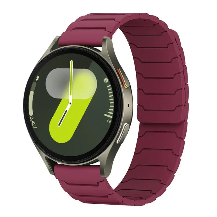 xDfind Magnetic Silicone Watch Band, For Samsung Galaxy Watch Ultra / Ultra 2025, For Samsung Galaxy Watch8 / 8 Classic, For Samsung Galaxy Watch 7 / 6 / 5 / FE