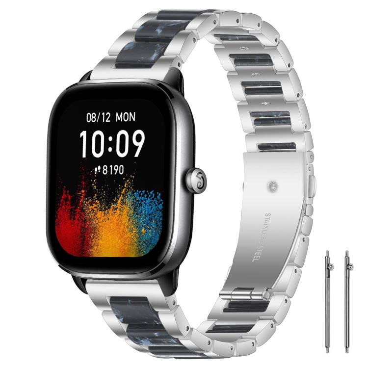 xDfind Three Beads Metal Resin Watch Band, 14mm, 18mm, 20mm, 22mm