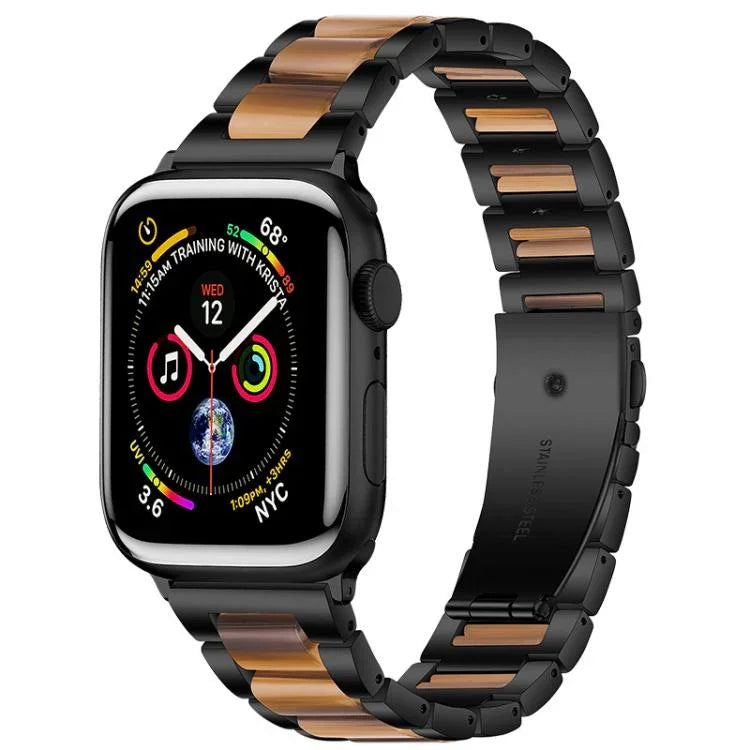 xDfind Three Beads Metal Resin Watch Band, For Apple Watch 42 / 44 / 45 / 46 / 49mm, For Apple Watch 38 / 40 / 41 / S10 42mm