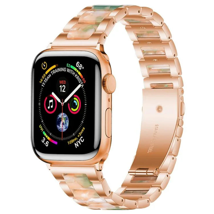 xDfind Three Beads Metal Resin Watch Band, For Apple Watch 42 / 44 / 45 / 46 / 49mm, For Apple Watch 38 / 40 / 41 / S10 42mm