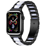 xDfind Three Beads Metal Resin Watch Band, For Apple Watch 42 / 44 / 45 / 46 / 49mm, For Apple Watch 38 / 40 / 41 / S10 42mm