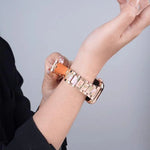 xDfind Three Beads Metal Resin Watch Band, For Apple Watch 42 / 44 / 45 / 46 / 49mm, For Apple Watch 38 / 40 / 41 / S10 42mm