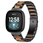 xDfind Three Beads Metal Resin Watch Band, For Fitbit Versa 4 / 3 / Sense 2 / Sense