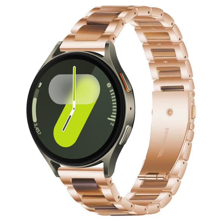xDfind Three Beads Metal Resin Watch Band, For Samsung Galaxy Watch Ultra/Ultra 2025, For Samsung Galaxy Watch8 / 8 Classic, For Samsung Galaxy Watch 7 / 6 / 5 / FE