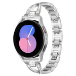 xDfind X-Shaped Single Row Diamond Metal Watch Band, For Samsung Galaxy Watch Ultra/Ultra 2025, For Samsung Galaxy Watch8 / 8 Classic, For Samsung Galaxy Watch 7 / 6 / 5 / FE