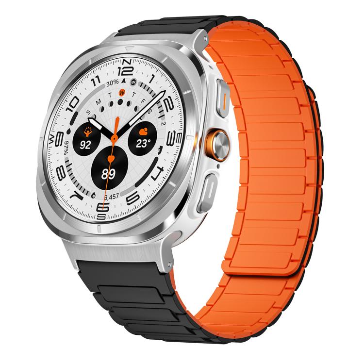 xDfind I-shaped Magnetic Silicone Watch Band, For Samsung Galaxy Watch Ultra / Ultra 2025, For Samsung Galaxy Watch8 / 8 Classic