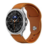 xDfind Rivet Buckle Genuine Leather Watch Band, For Samsung Galaxy Watch Ultra / Ultra 2025, For Samsung Galaxy Watch8 / 8 Classic