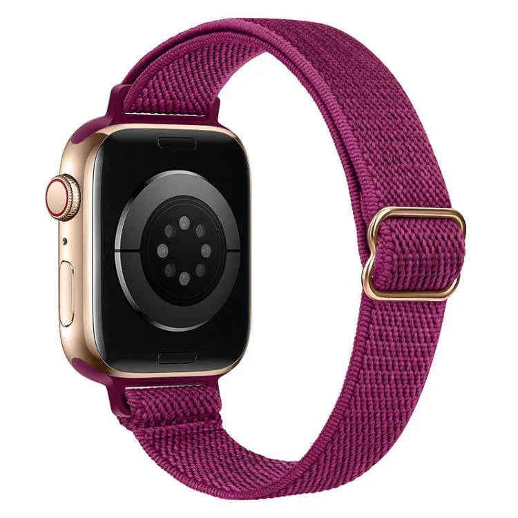 xDfind Ladder Buckle Small Waist Elastic Nylon Watch Band, For Apple Watch 42 / 44 / 45 / 46 / 49mm, For Apple Watch 38 / 40 / 41 / S10 42mm