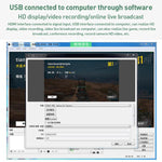 U2 4K 30Hz HDMI to Type-C HD Video Capture Card with Microphone Mixer