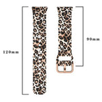 xDfind Gold Buckle Printed Silicone Watch Band, For Samsung Galaxy Fit3