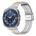 xDfind Seven Beads Buckle Stainless Steel Watch Band, For Samsung Galaxy Watch Ultra / Ultra 2025, For Samsung Galaxy Watch8 / 8 Classic, For Samsung Galaxy Watch 7 / 6 / 5 / FE