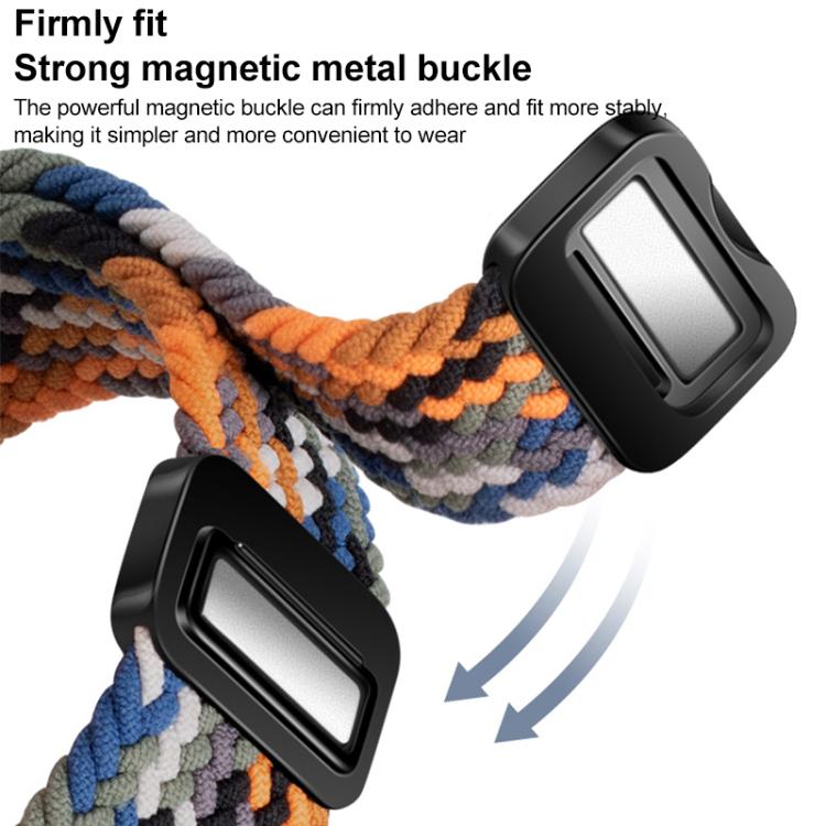 xDfind Magnetic Buckle Nylon Braid Loop Watch Band, For Xiaomi Band 9 Pro/8 Pro/Redmi Watch6/5/4