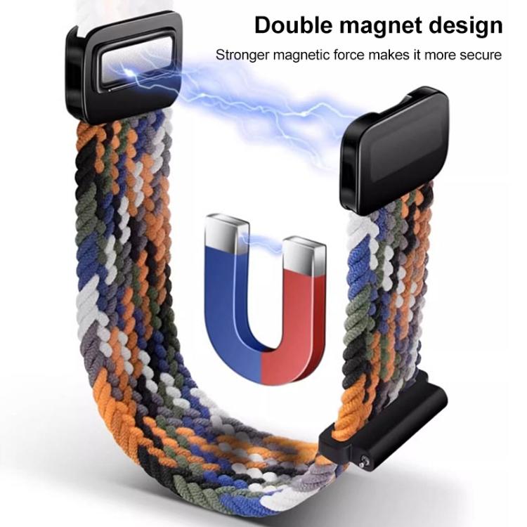 xDfind Magnetic Buckle Nylon Braid Loop Watch Band, For Xiaomi Band 9 Pro/8 Pro/Redmi Watch6/5/4