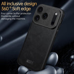 SULADA Shockproof TPU Hybrid Handmade Leather Phone Case, For iPhone 17 Pro Max, For iPhone 17 Pro, For iPhone 17, For iPhone Air