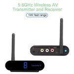 Measy AV550 5.8GHz Wireless Audio / Video Transmitter and Receiver with Infrared Return Function, Distance: 500m, AV550 Black