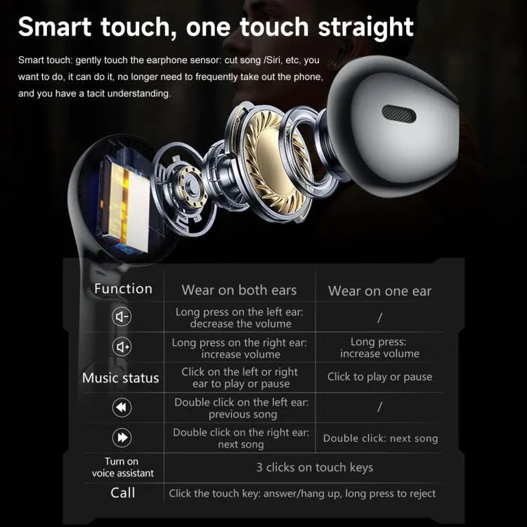 D13 2 in 1 Bluetooth Earphone Smart Call Watch, Support Bluetooth Call / NFC / Health Monitoring, Silicone Strap, 3-Bead Steel Strap, Milanese Steel Strap