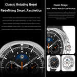 HD8C 1.43 inch BT5.4 Rotate Dial Smart Watch, Support Bluetooth Call / Sleep / Blood Oxygen / Heart Rate / Blood Pressure Health Monitor