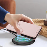 Embossed Heart Cat Leather Phone Case with Hand Strap, For iPhone Air, For iPhone 16 Pro Max, For iPhone 16 Pro, For iPhone 16 Plus