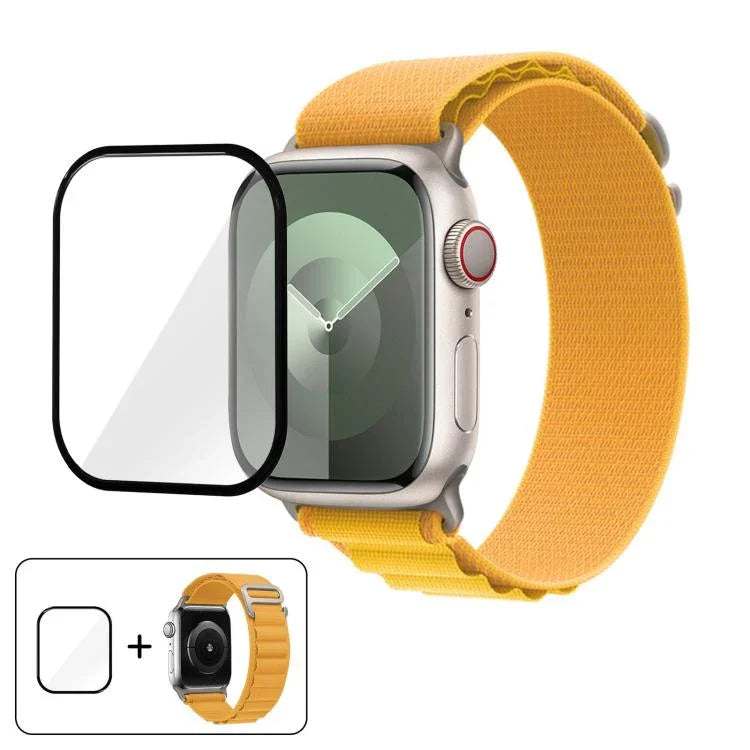 Buckle Loop Nylon Watch Band with 3D Curved Film, For Apple Watch Series 40mm