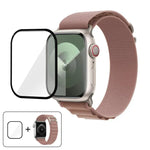 Buckle Loop Nylon Watch Band with 3D Curved Film, For Apple Watch Series 38mm