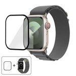 Buckle Loop Nylon Watch Band with 3D Curved Film, For Apple Watch Series 38mm