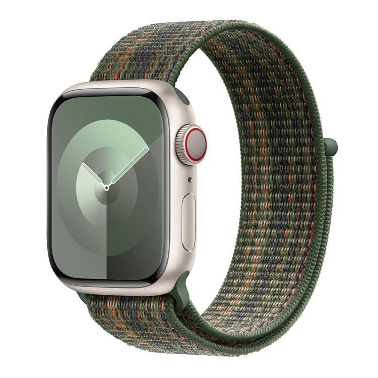 Basic Nylon Loop Watch Band with 3D Curved Film, For Apple Watch Series 10 46mm, For Apple Watch Series 10 42mm, For Apple Watch Series 44mm