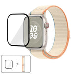 Nylon Loop Watch Band with 3D Curved Film, For Apple Watch Series 10 46mm, For Apple Watch Series 10 42mm, For Apple Watch Series 44mm