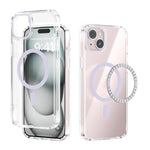 ABEEL MagSafe Magnetic Color Ring Anti-scratch Transparent Phone Case, For iPhone 13 Pro Max, For iPhone 13 Pro, For iPhone 13