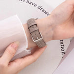 xDfind Denim Chain Metal Hybrid Leather Watch Band, For Apple Watch 42 / 44 / 45 / 46 / 49mm, For Apple Watch 38 / 40 / 41 / S10 42mm
