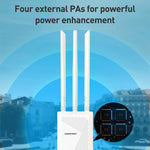 COMFAST CF-EW87 3600Mbps Dual-Band WiFi7 Outdoor Wireless AP, AU Plug, EU Plug, US Plug, UK Plug