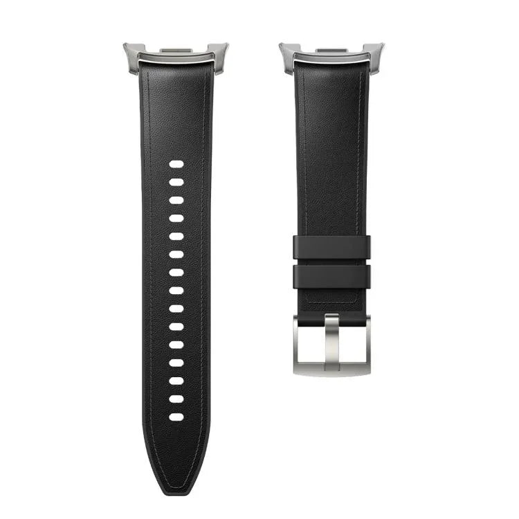 Silicone Leather Skin Watch Band with 3D Curved Film, For Samsung Galaxy Watch8 Classic 46mm, For Samsung Galaxy Watch8 44mm, For Samsung Galaxy Watch8 40mm