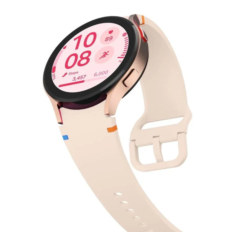 Plain Stitching Silicone Watch Band with 3D Curved Film, For Samsung Galaxy Watch4 Active 40mm, For Samsung Galaxy Watch4 Active 44mm