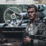 NORTH EDGE TANK 3 Outdoor Waterproof Men Sports Watch Support Pedometer and Compass