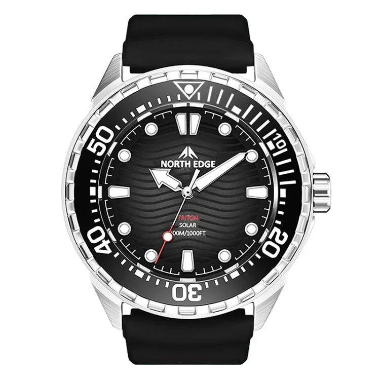 NORTH EDGE TRITON Outdoor Dive Men Solar Luminous Quartz Watch