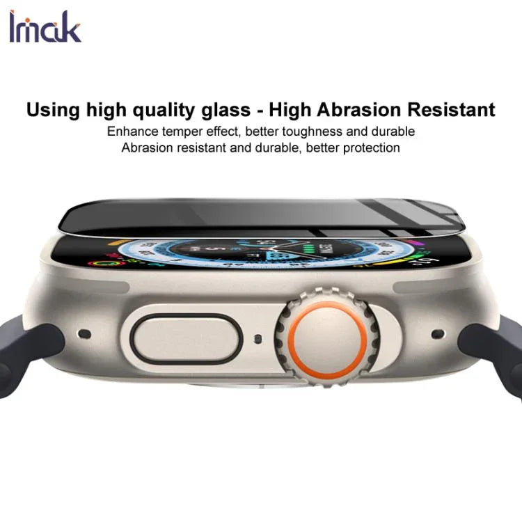 imak HD Full Screen Privacy Tempered Glass Protective Film, For Apple Watch Ultra 1/2/3 49mm