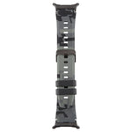 xDfind Black Connector Camouflage Print Silicone Watch Band, For Samsung Galaxy Watch Ultra / Ultra 2025, For Samsung Galaxy Watch8 / Watch8 Classic