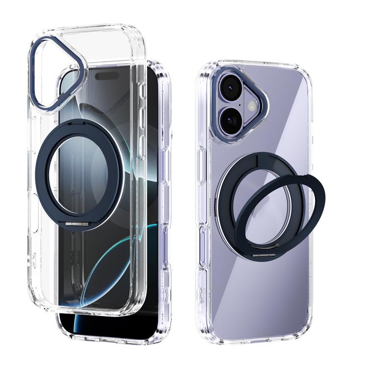 ABEEL MagSafe Q-LUCK Pivot Bracket Transparent Phone Case, For iPhone 17 Pro Max, For iPhone 17 Pro, For iPhone 17, For iPhone Air, For iPhone 16 Pro Max, For iPhone 16 Pro, For iPhone 16 Plus, For iPhone 16