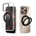 ABEEL MagSafe Q-LUCK Pivot Bracket Transparent Phone Case, For iPhone 17 Pro Max, For iPhone 17 Pro, For iPhone 17, For iPhone Air, For iPhone 16 Pro Max, For iPhone 16 Pro, For iPhone 16 Plus, For iPhone 16
