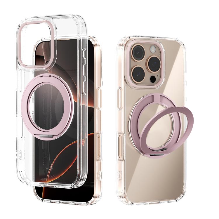 ABEEL MagSafe Q-LUCK Pivot Bracket Transparent Phone Case, For iPhone 17 Pro Max, For iPhone 17 Pro, For iPhone 17, For iPhone Air, For iPhone 16 Pro Max, For iPhone 16 Pro, For iPhone 16 Plus, For iPhone 16