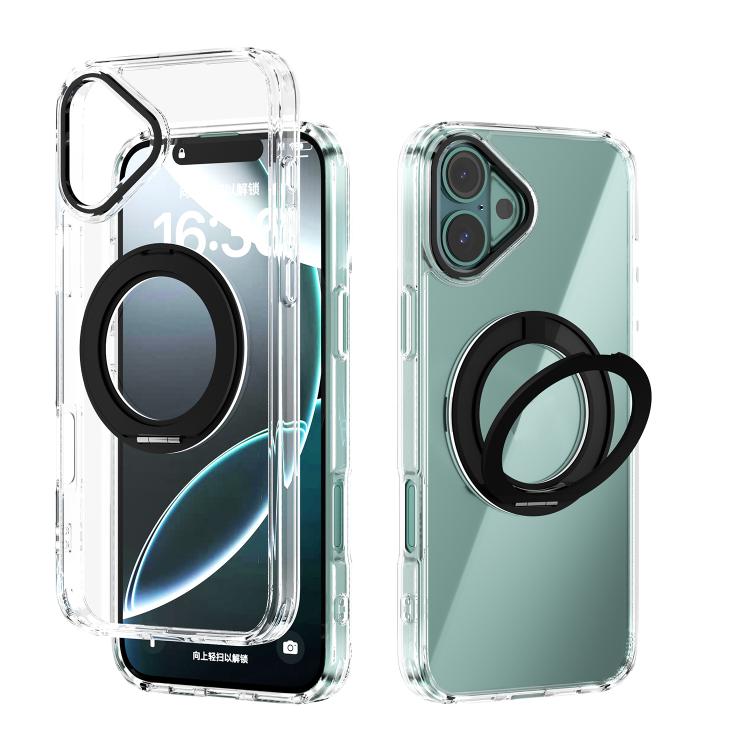 ABEEL MagSafe Q-LUCK Pivot Bracket Transparent Phone Case, For iPhone 17 Pro Max, For iPhone 17 Pro, For iPhone 17, For iPhone Air, For iPhone 16 Pro Max, For iPhone 16 Pro, For iPhone 16 Plus, For iPhone 16