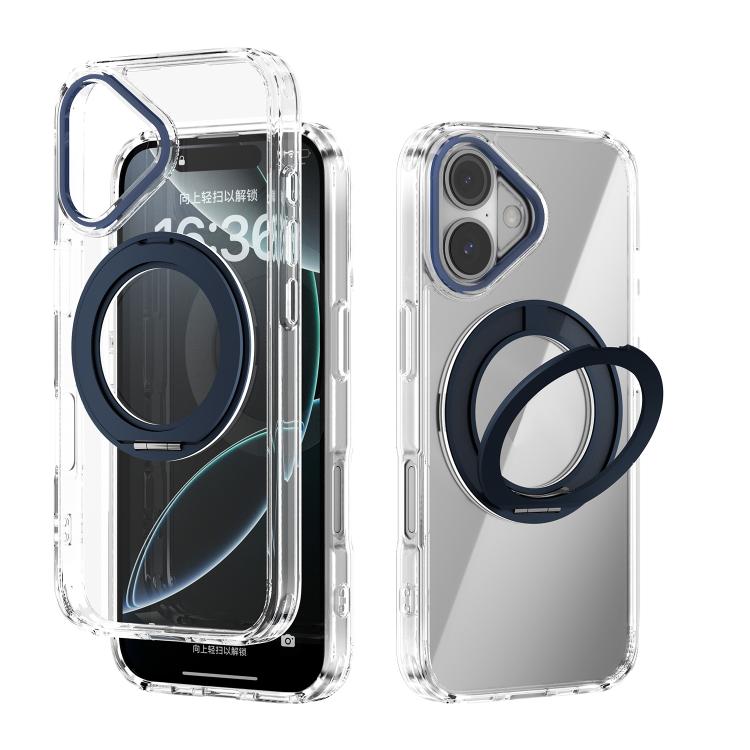 ABEEL MagSafe Q-LUCK Pivot Bracket Transparent Phone Case, For iPhone 17 Pro Max, For iPhone 17 Pro, For iPhone 17, For iPhone Air, For iPhone 16 Pro Max, For iPhone 16 Pro, For iPhone 16 Plus, For iPhone 16