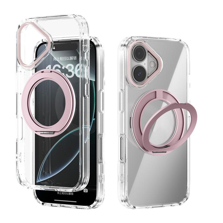 ABEEL MagSafe Q-LUCK Pivot Bracket Transparent Phone Case, For iPhone 17 Pro Max, For iPhone 17 Pro, For iPhone 17, For iPhone Air, For iPhone 16 Pro Max, For iPhone 16 Pro, For iPhone 16 Plus, For iPhone 16