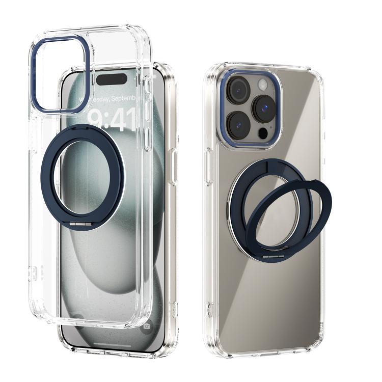 ABEEL MagSafe Q-LUCK Pivot Bracket Transparent Phone Case, For iPhone 13 Pro Max, For iPhone 13 Pro, For iPhone 13