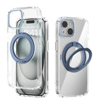 ABEEL MagSafe Q-LUCK Pivot Bracket Transparent Phone Case, For iPhone 13 Pro Max, For iPhone 13 Pro, For iPhone 13