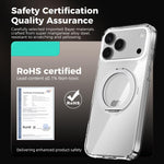 ABEEL MagSafe Q-LUCK Pivot Bracket Transparent Phone Case, For iPhone 13 Pro Max, For iPhone 13 Pro, For iPhone 13